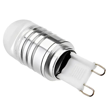 Silver and white decorbites g9 led 3w cob bulb with frosted glass dome for living room lighting decor
