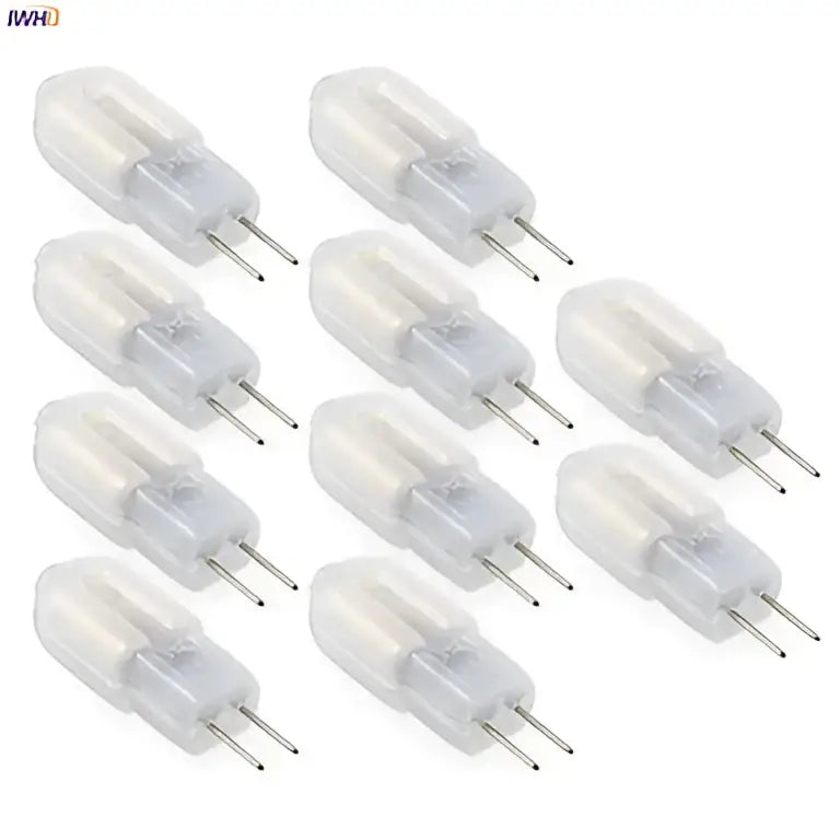 Clear glass 10pcs 2w led g4 bulbs with two metal pins ideal for kitchen chandeliers by decorbites led