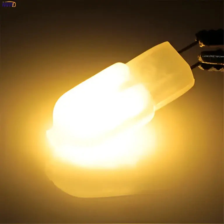 Warm white led g4 bulbs with frosted glass and metallic base 10pcs 2w led by decorbites for kitchen chandeliers