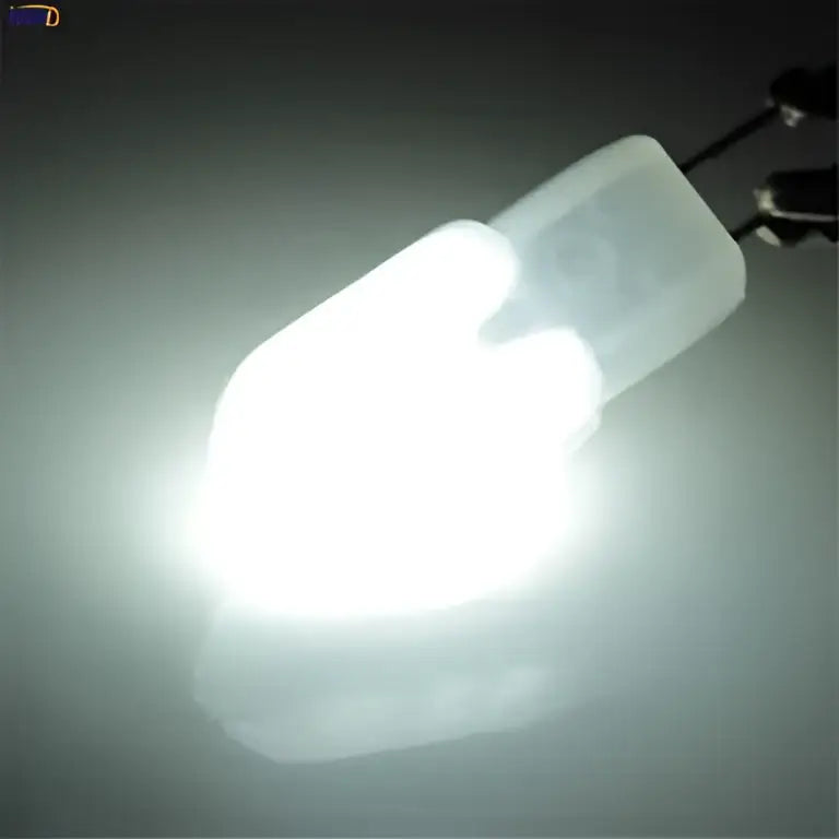White led g4 bulb with translucent frosted glass casing and metallic base in decorbites 10pcs 2w led kitchen chandelier set