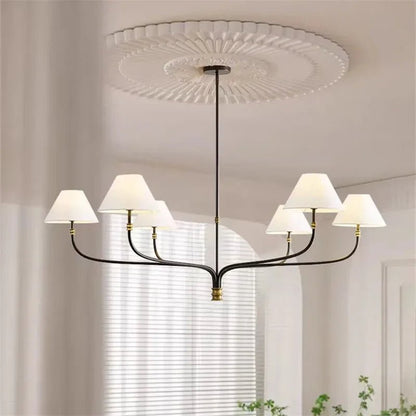 Coco French Minimalist Fabric Branch Chandelier - Decorbites