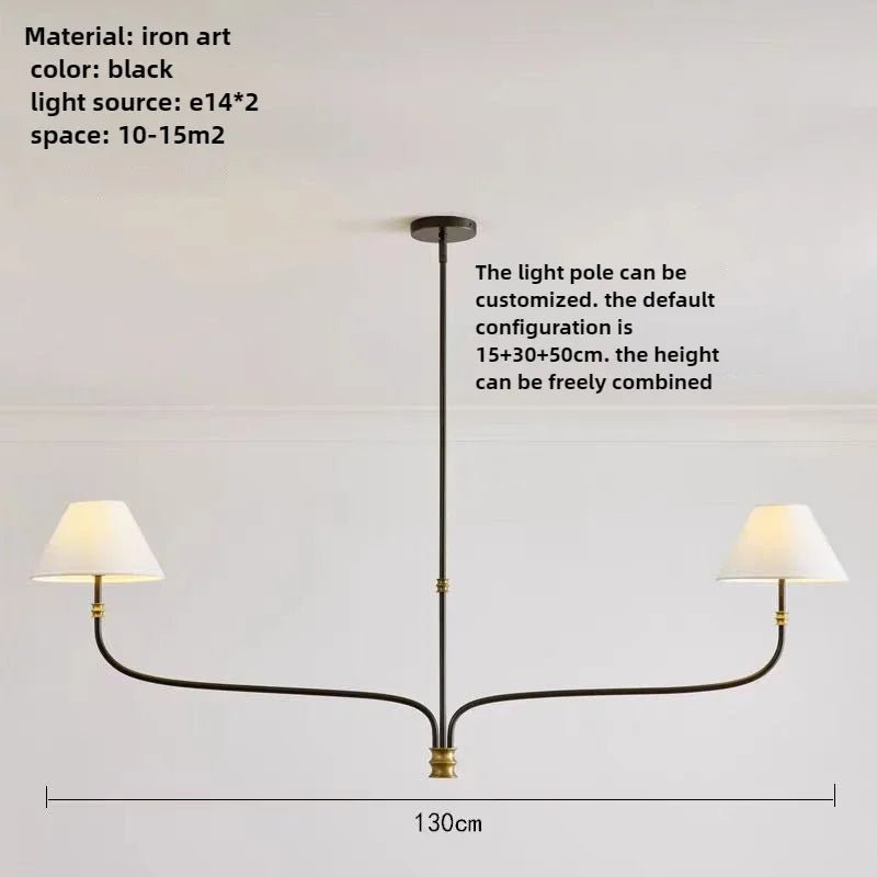 Coco French Minimalist Fabric Branch Chandelier - Decorbites