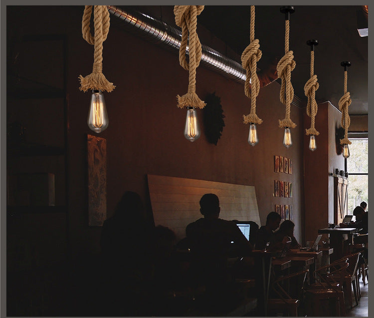 Hemp Rope Pendant Lamp