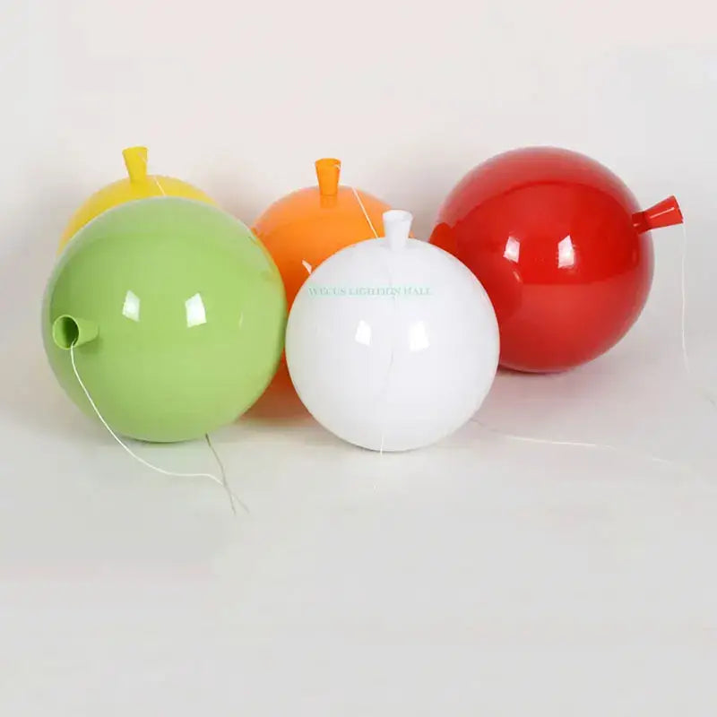 Glossy spherical green orange red and white decorbites colorful balloon ceiling light for bedroom and dining room decor