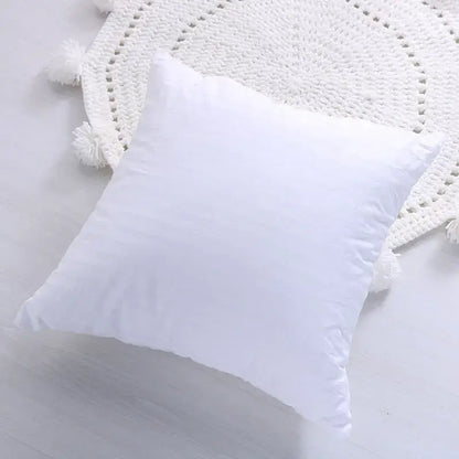 White square cushion with soft plush fabric and subtle stitching details for decorbites geometric tassel pillowcase decorbites geometric hand-embroidered design