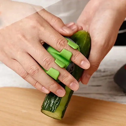 Green silicone cucumber peeler with finger grips from decorbites fruit peeler slicer kitchen vegetable tool