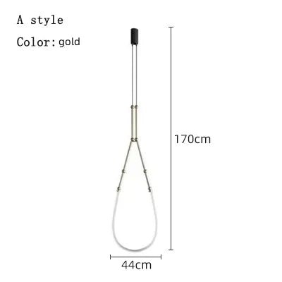 Contemporary Acrylic Line Pendant Light In Brushed Nickel - Decorbites