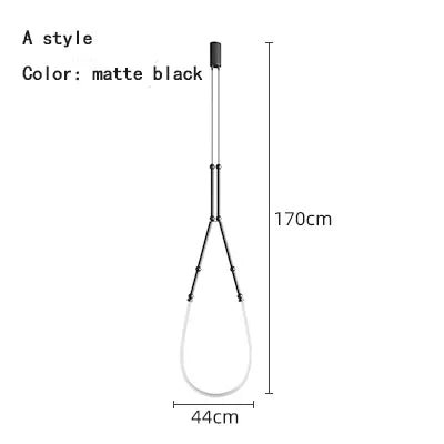 Contemporary Acrylic Line Pendant Light In Brushed Nickel - Decorbites