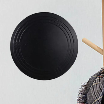 Contemporary black cast iron circular lid with embossed rings for wall sconce light bedroom wall lamp decoration
