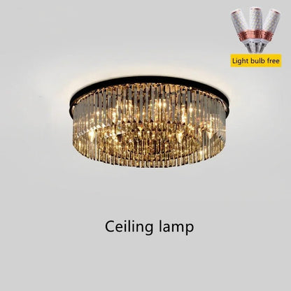 Contemporary Crystal Chain Pendant Light - Decorbites