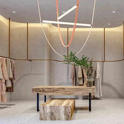 Contemporary Leather Belt Dimmable LED Pendant Light - Decorbites