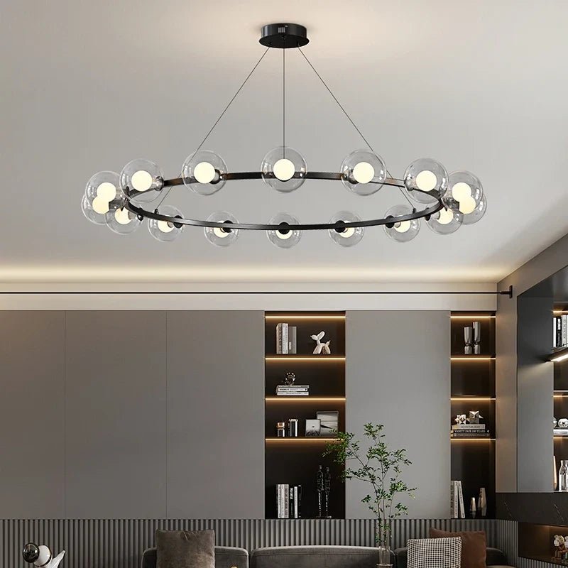 Contemporary Multi-Head Acrylic Glass Pendant Chandelier - Decorbites