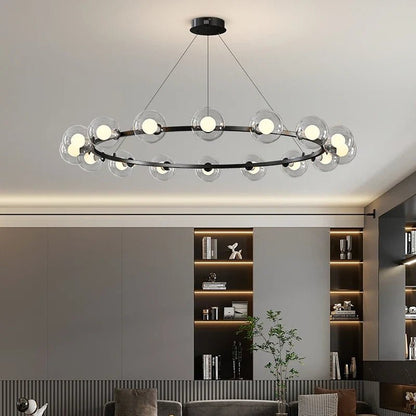 Contemporary Multi-Head Acrylic Glass Pendant Chandelier - Decorbites