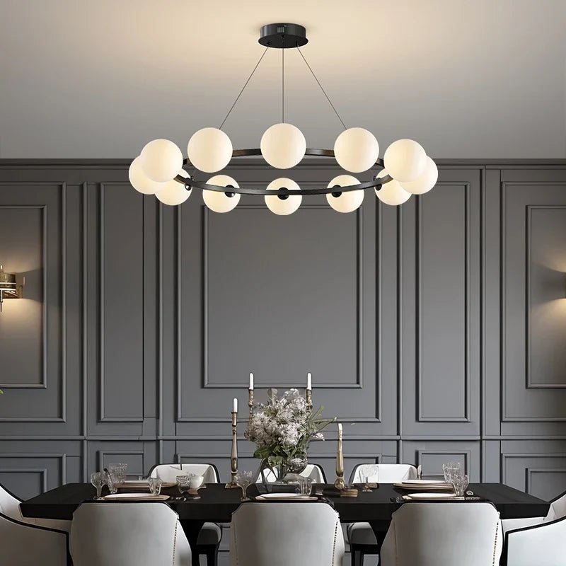 Contemporary Multi-Head Acrylic Glass Pendant Chandelier - Decorbites