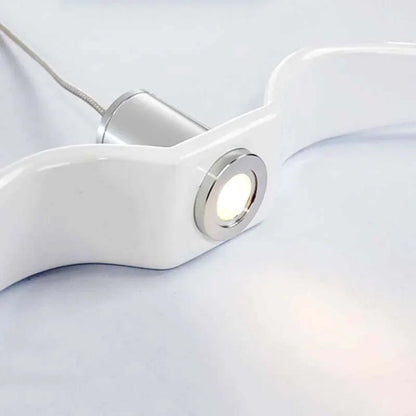 Contemporary White Seagull Resin Pendant Light - Decorbites