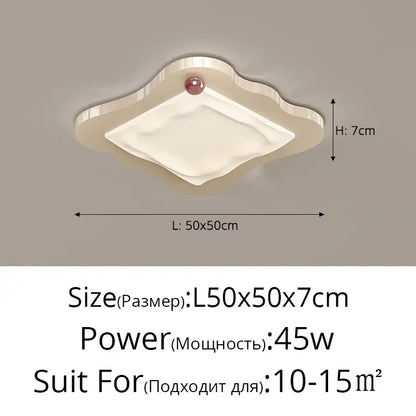 Cream cloud led ceiling light with red accent featuring cream led ceiling design and textured white panel for bedroom decorbites ceiling light