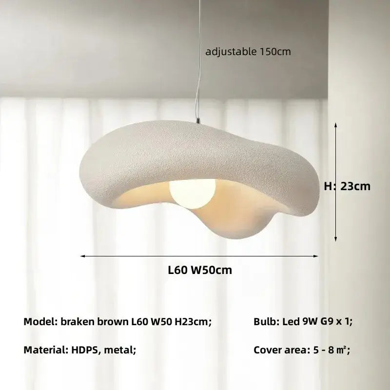 Cream style pendant light with textured off-white hdps and metal finish ideal for dining room decorbites creamy style