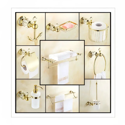 Gold-toned crystal brass gold toilet paper holder bathroom accessory with crystal accents for brass gold bathroom decorbites crystal brass