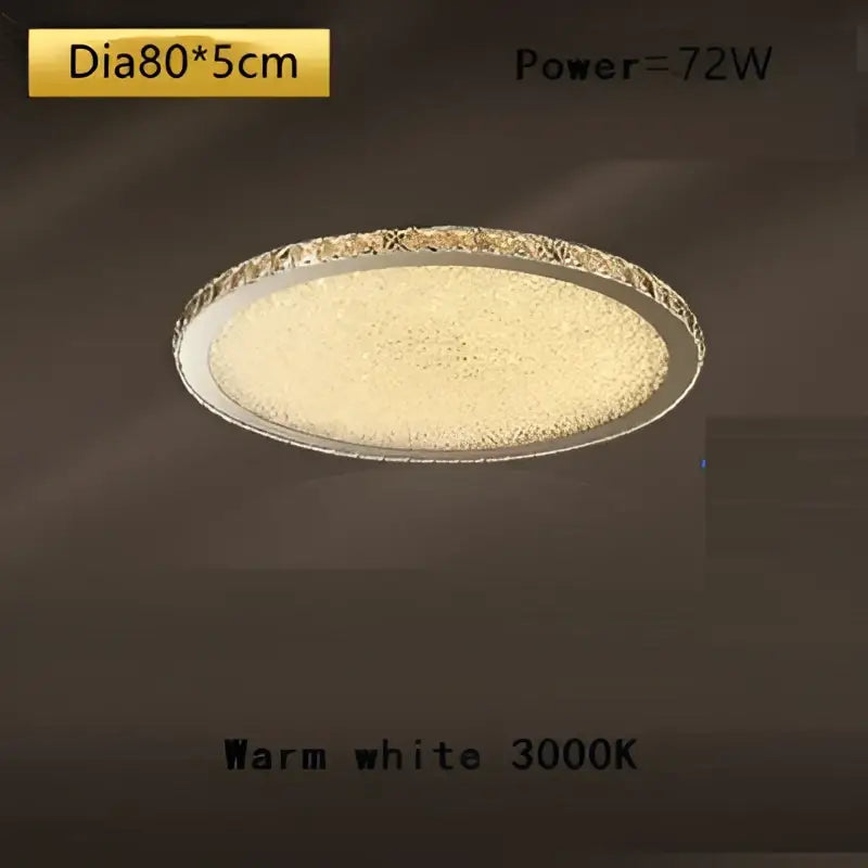 Crystal round ceiling lamp with a silver metallic frame and ornate crystal round ceiling illumination for living room decorbites ceiling lamp