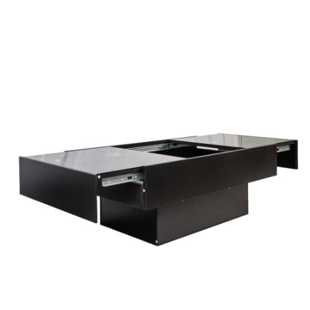 Coffee Table With Sliding Tabletop, Center Table With Hidden Storage Compartment, Extendable Table For Living Room
