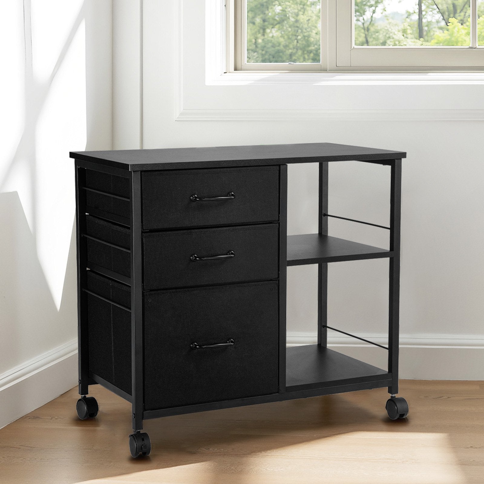 Black Metal File Cabinet