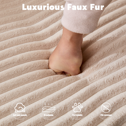 Compression Sectional Couch With Comfy Chaise, Boneless L Shape Sofa With Deep Seat, Minimalist Modular Couches Sleeper For Living Room Bedroom Apartment Lounge,corduroy,Beige