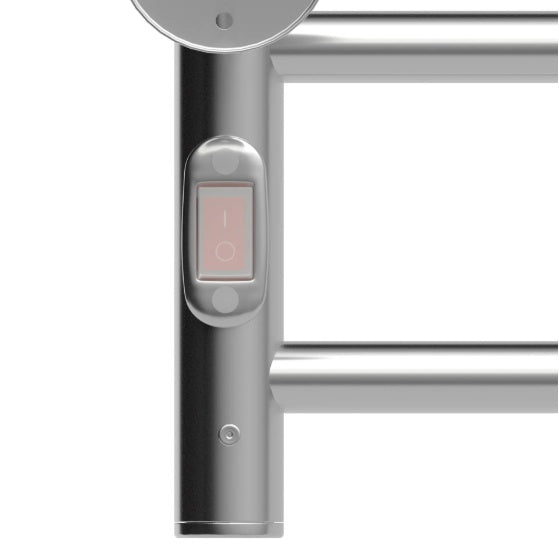 Silver Heated Towel Rack