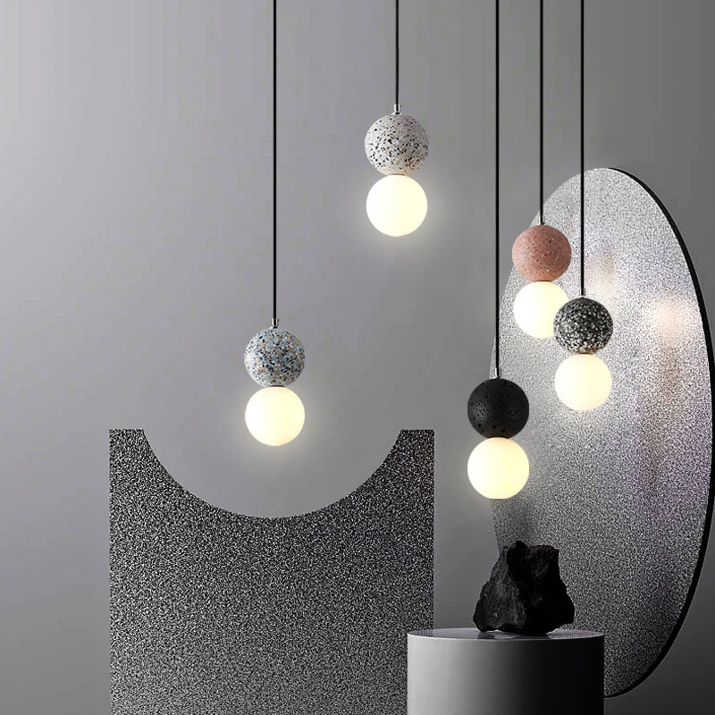Cement Terrazzo Small Chandelier