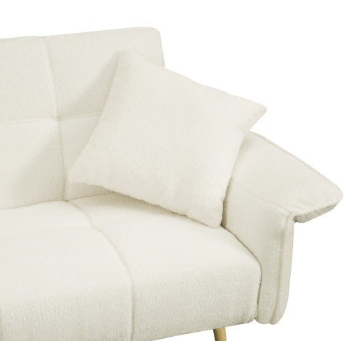 Grey Folding Armrest Sofa