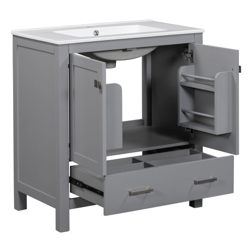 Gray Single Sink Vanity