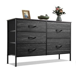 Metal Frame 5-Drawer Dresser