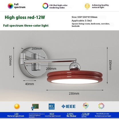 Cream Wind Bedside Wall Lamp Bedroom