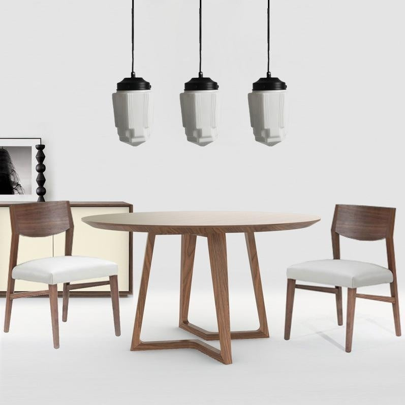 Simple Personality Retro Industrial Style Living Room Dining Room Single Head Cream Chandelier