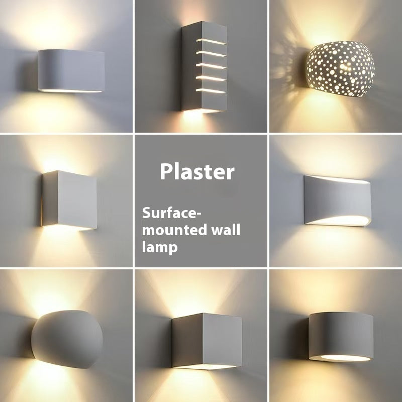 Plaster Wall Lamp Simple Nordic Atmosphere