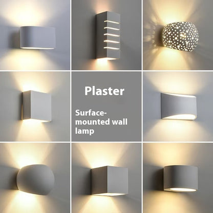 Plaster Wall Lamp Simple Nordic Atmosphere