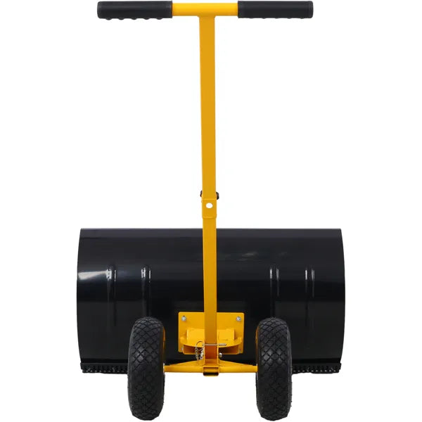 Yellow Wheeled Snow Shovel