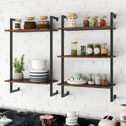 3 Tier And 2 Tier Bathroom Shelves Metal, Wood Hanging Storage Bookshelf