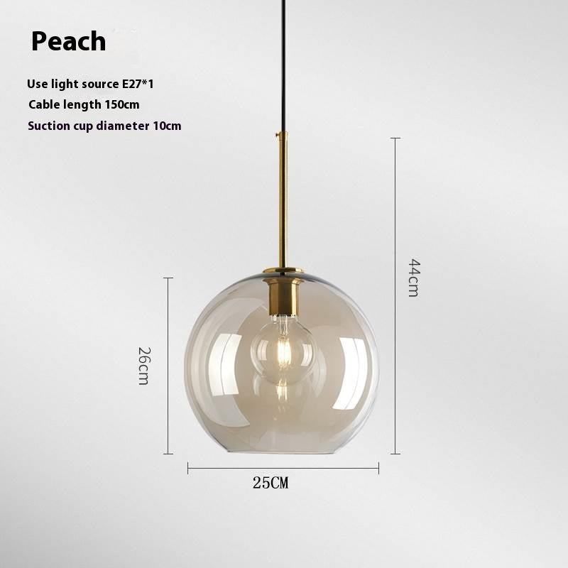 Creative Glass Chandelier Retro Restaurant Bedside Lamp