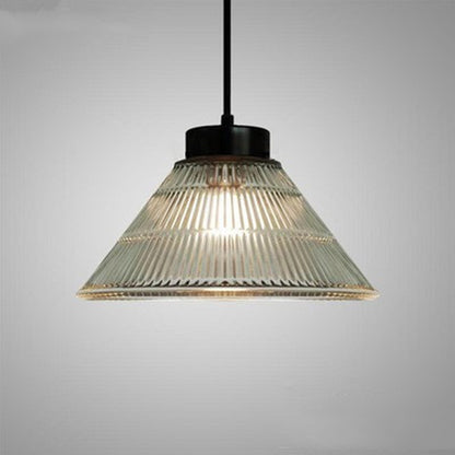 American Retro Backlog Restaurant Single Head Glass Chandelier