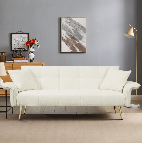 Grey Folding Armrest Sofa