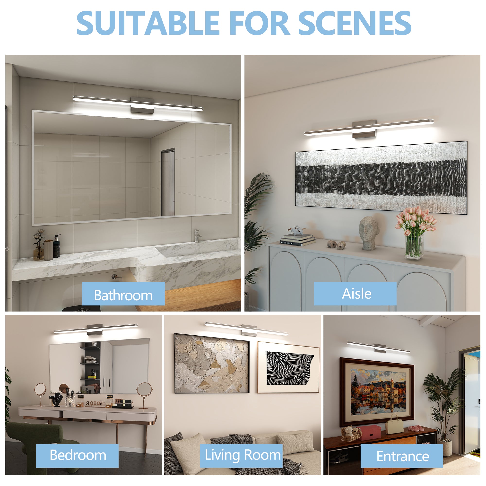 Chrome 39-Inch 24W LED Vanity Light
