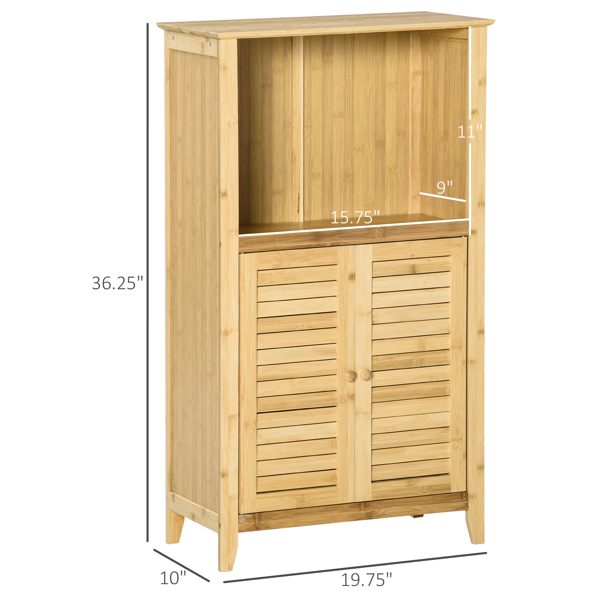 Bamboo Storage Floor Cabinet