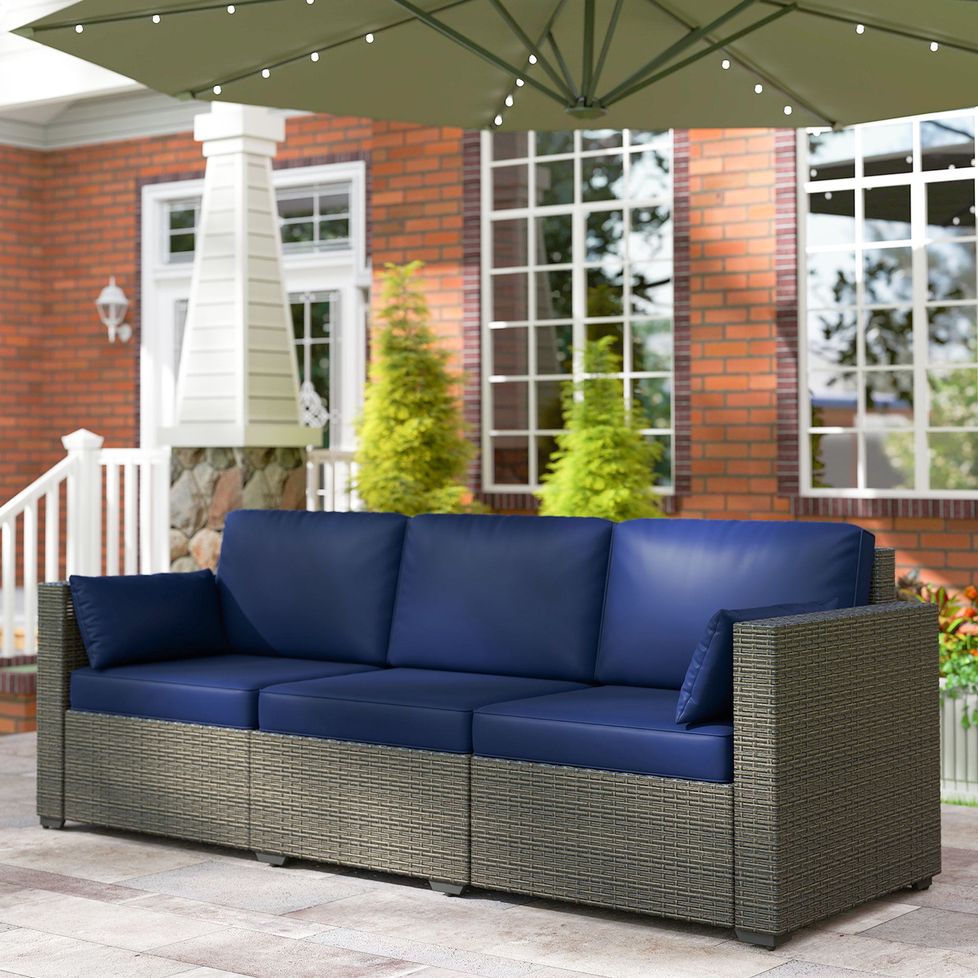 PE Rattan Outdoor Sofa