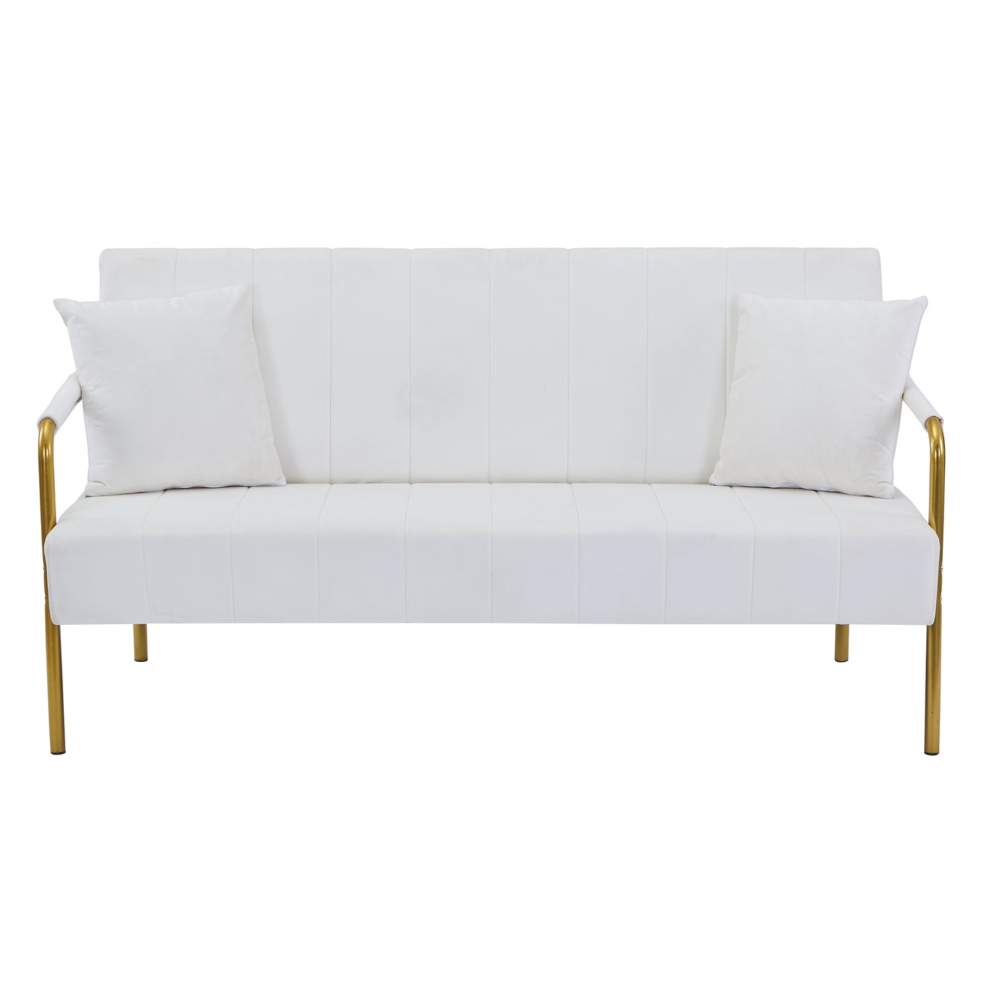 Modern Velvet Loveseat Sofa For Living Room