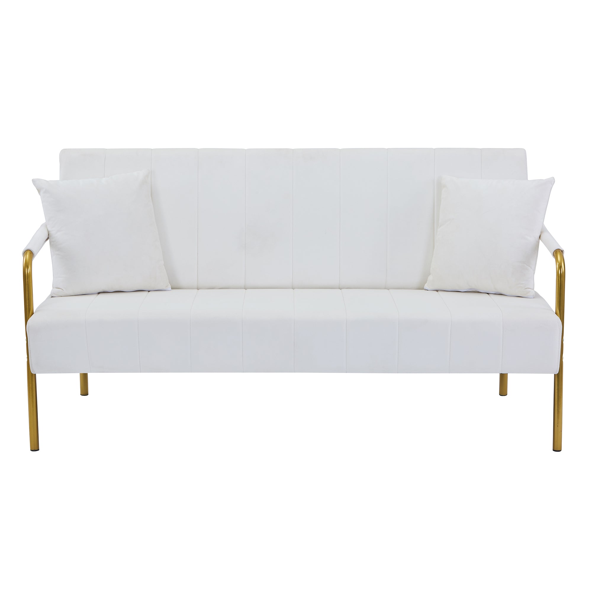 Grey Velvet Loveseat Sofa