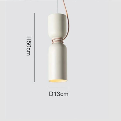 Danish Art Wrought Iron Pendant Light in Black or White - Decorbites