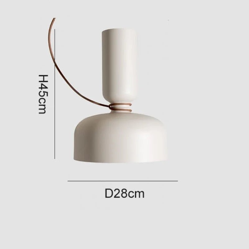 Danish Art Wrought Iron Pendant Light in Black or White - Decorbites