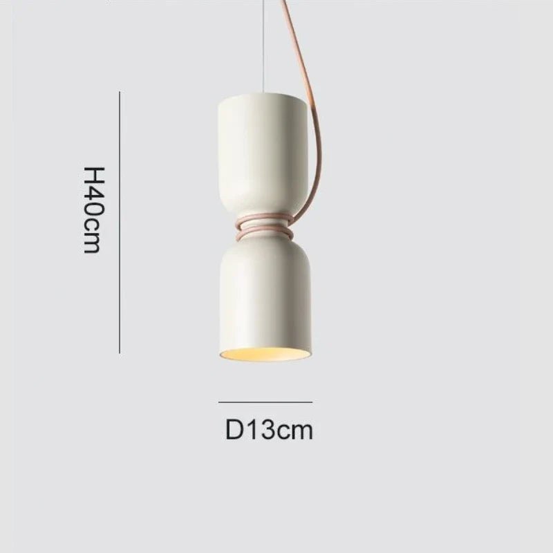 Danish Art Wrought Iron Pendant Light in Black or White - Decorbites