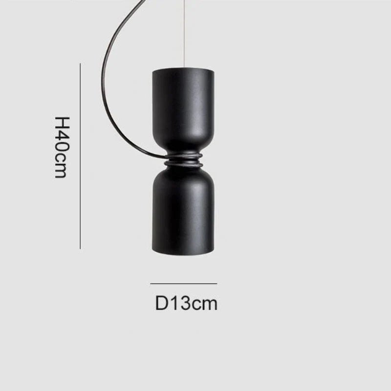 Danish Art Wrought Iron Pendant Light in Black or White - Decorbites