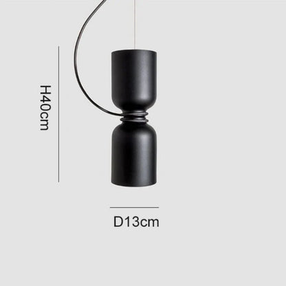 Danish Art Wrought Iron Pendant Light in Black or White - Decorbites